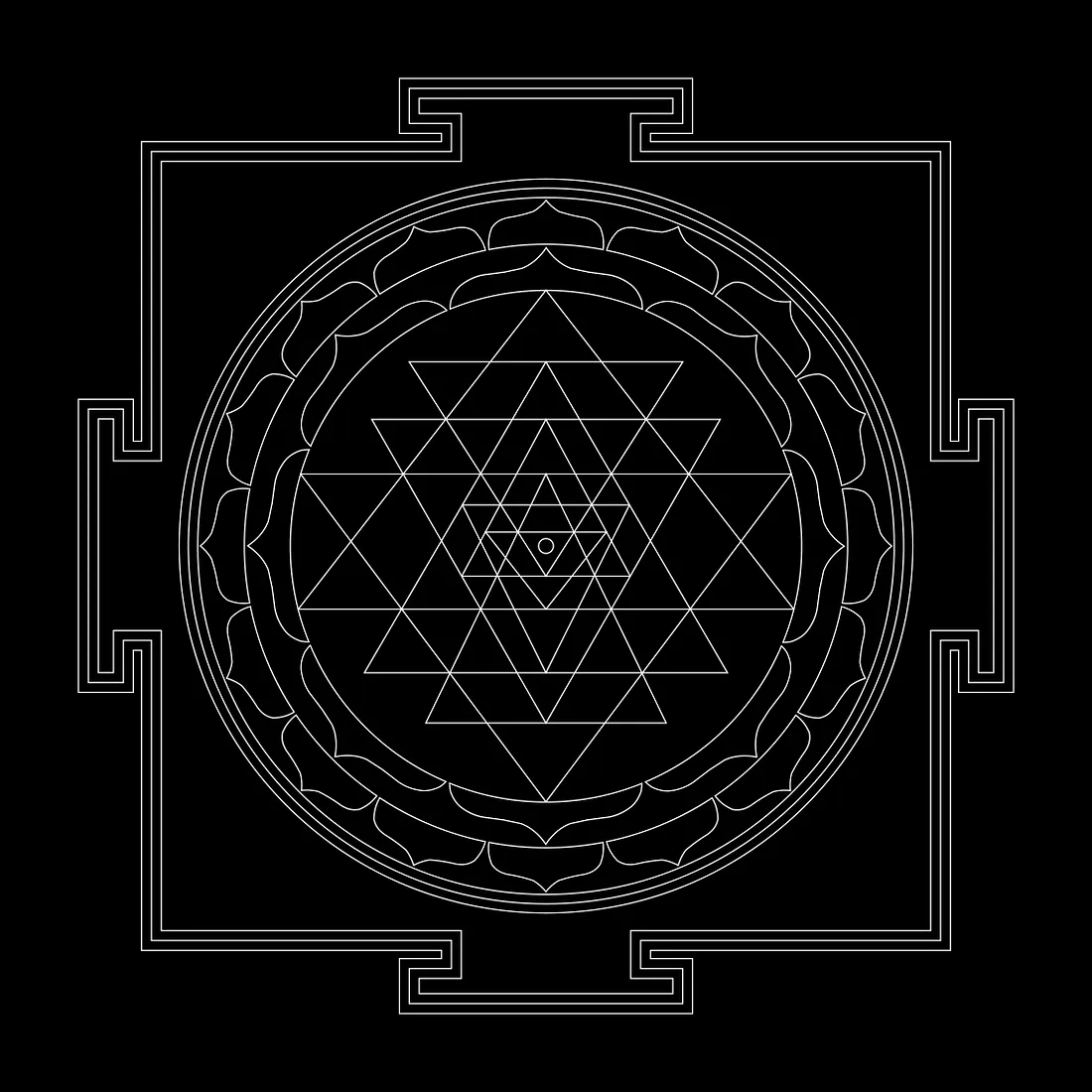 SRI Yantra Sacred Geometry